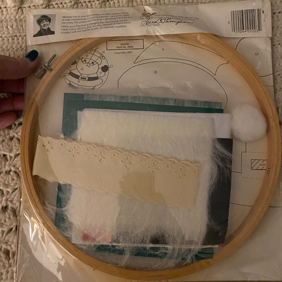 Designs For The Needle Applique Calicos Santa Claus 10" Hoop Kit Vtg Christmas - Picture 4 of 5